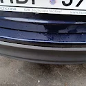 Kliento užfiksuotas automobilio bamperio pažeidimas